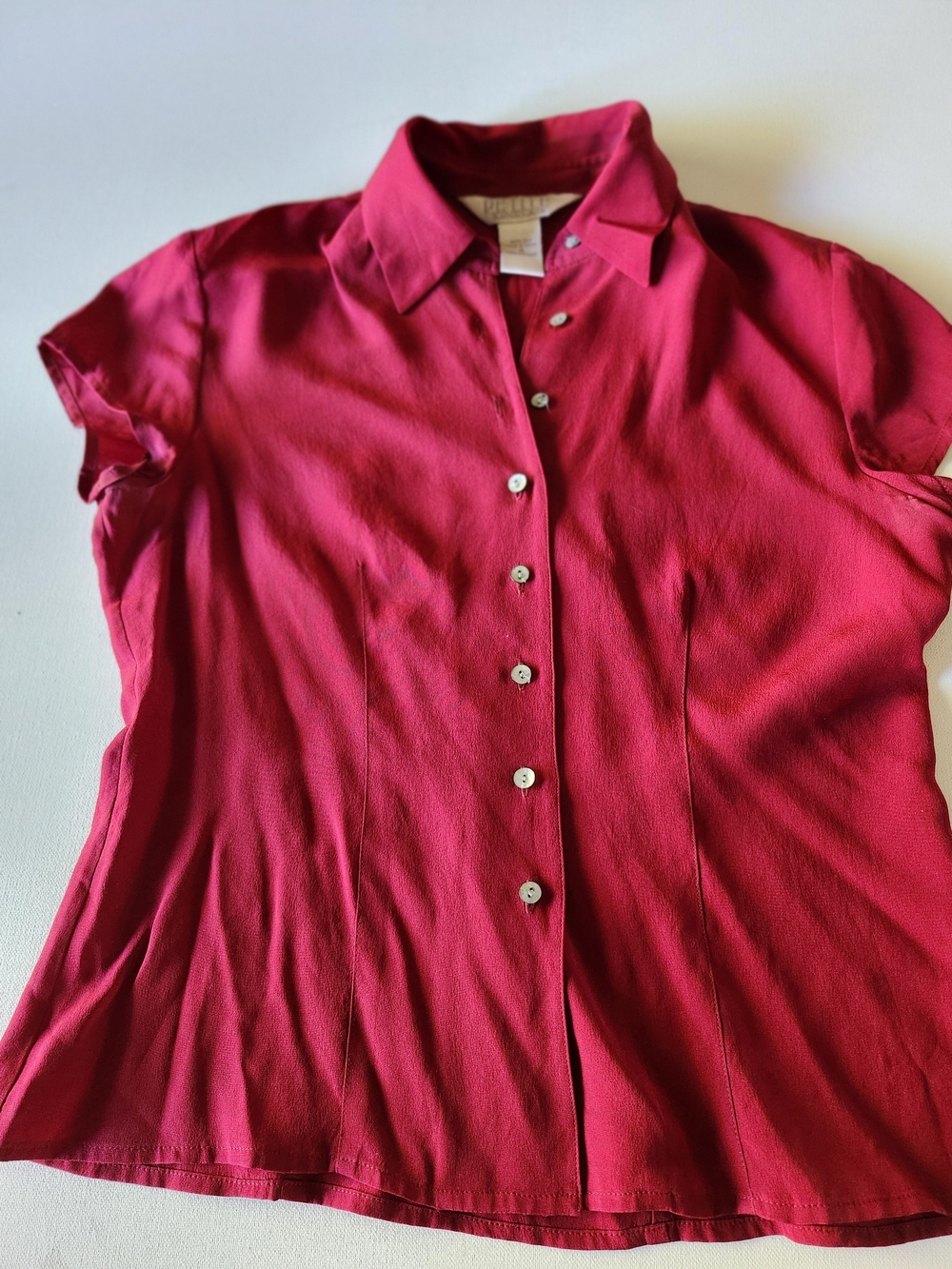 Silk Button Up Blouse